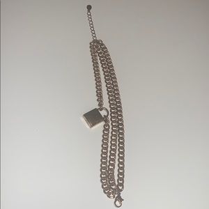 Gold chain with lock